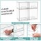 Sorbus Acrylic Storage Containers with Pull-Out Drawers - 4 Pack, 2 Variety Sizes Clear Stackable Storage Bins Set